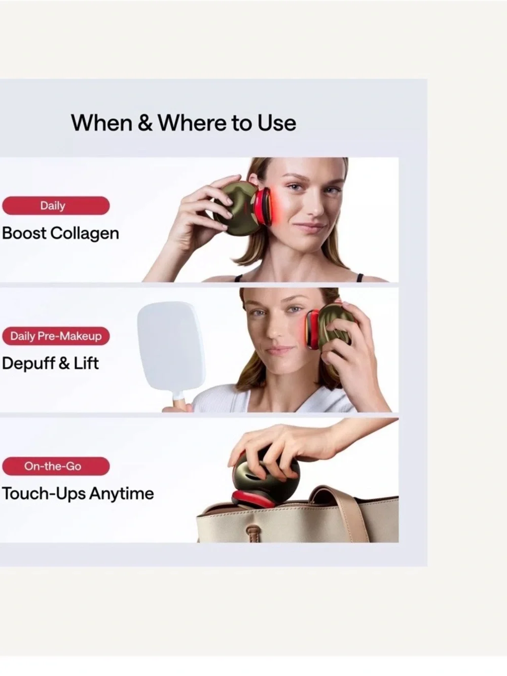 Ulike - JMOON Microcurrent & LED Facial Toning Device